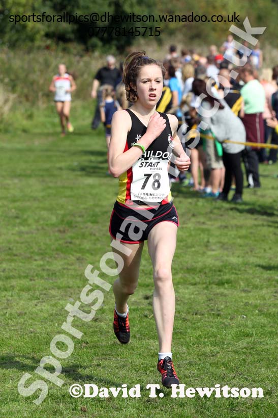 Girls under-15s Sunderland Harreirs Cross Country. Photo: David T. Hewitson/Sports for All Pics